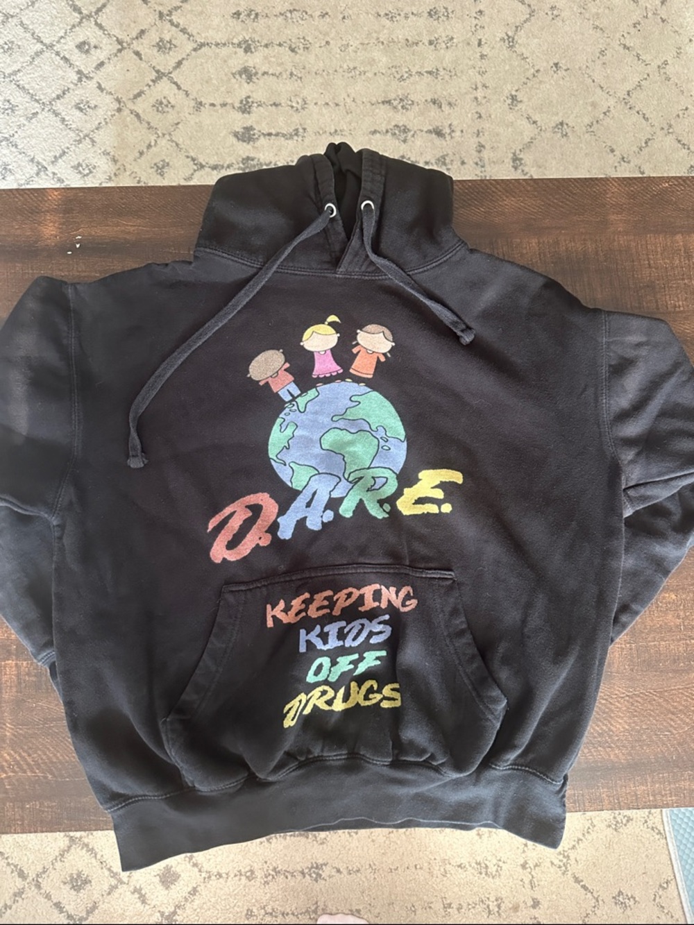 VINATGE D.A.R.E. Hoodie - Keeping Kids Off Drugs